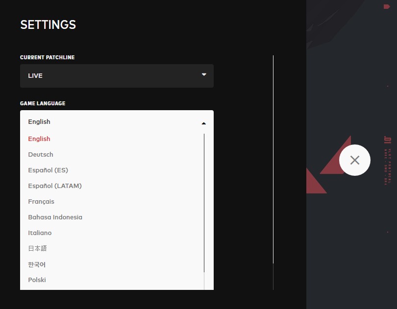 Changing Languages In Valorant Valorant Support